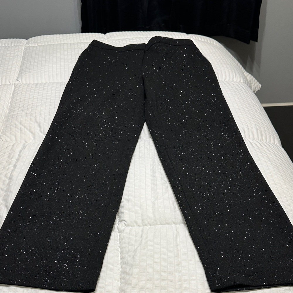 Talbots womens Black Speckled Dress Pants
